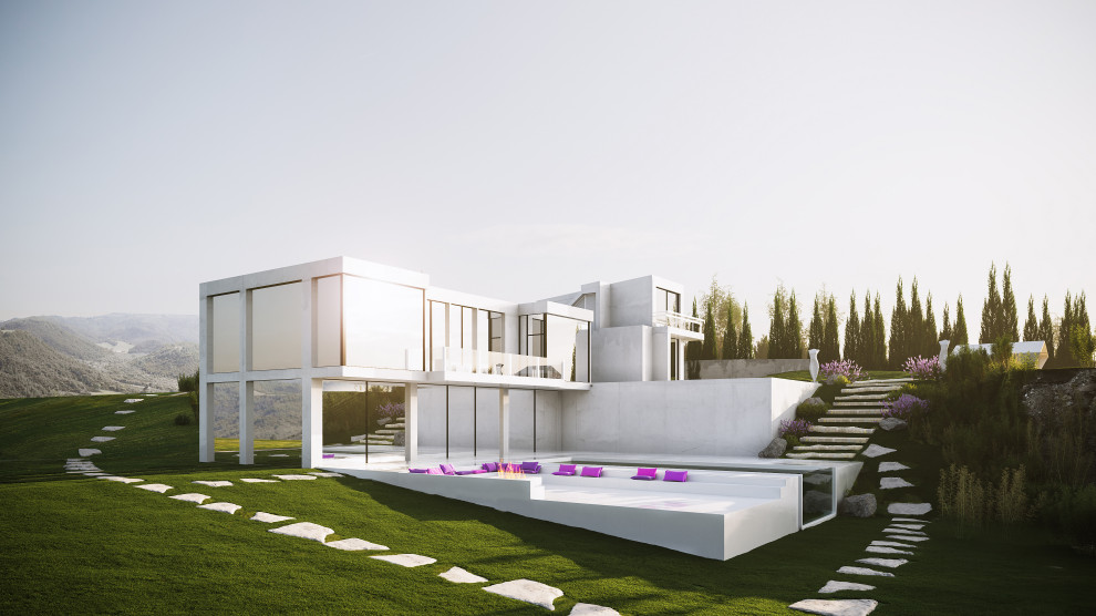 Интерьер большого загородного дома