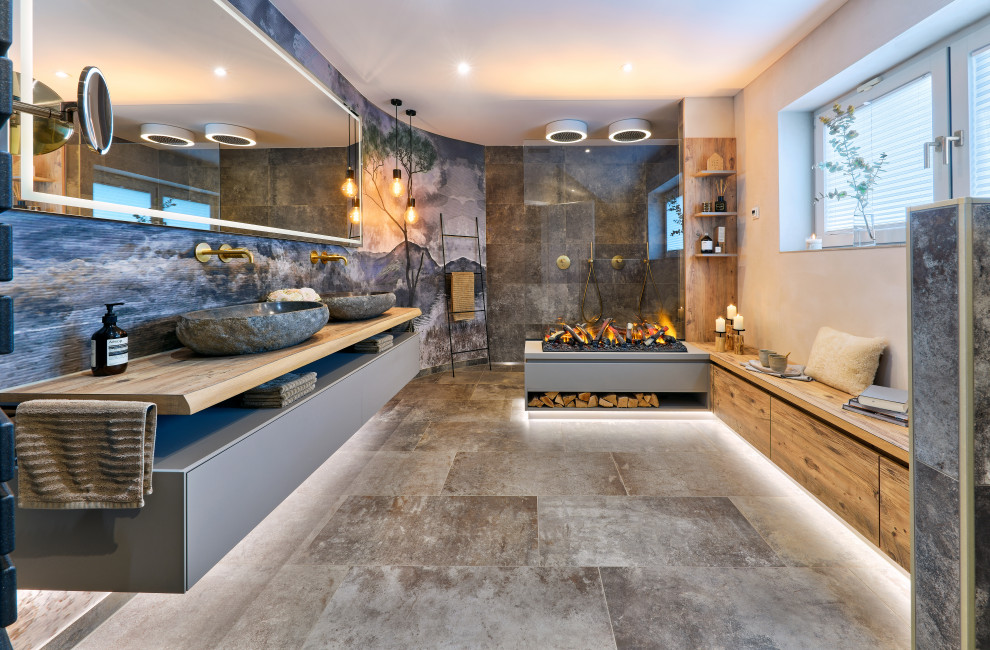 Modernes Badezimmer in Frankfurt am Main