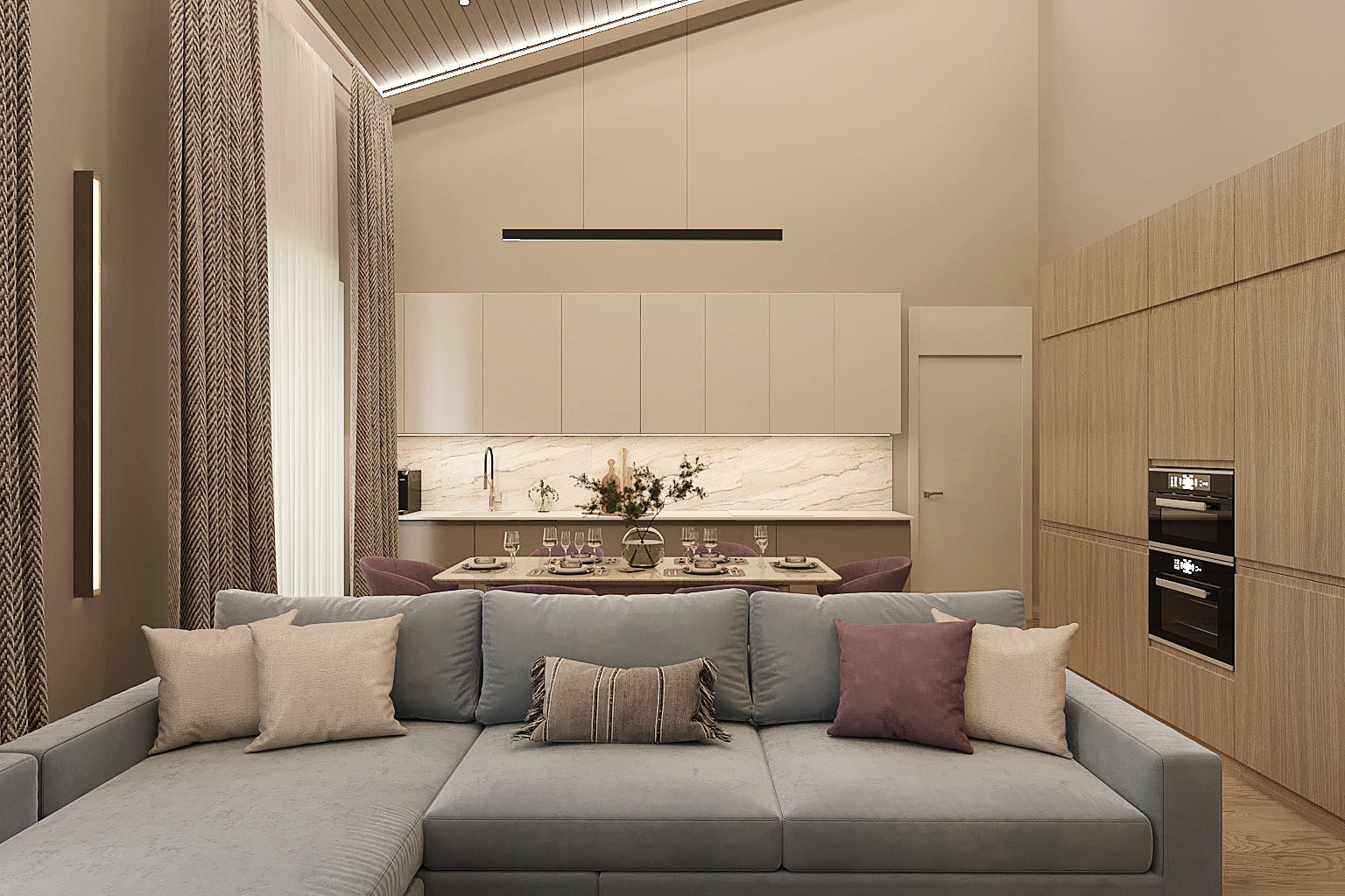 дизайн дома в светлых тонах