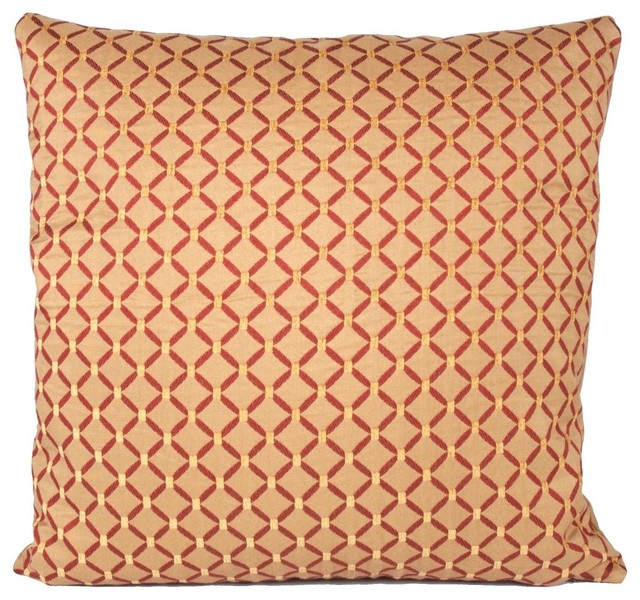 Gold Cuff Harlequin Pillow, 22x22 - Contemporary - Decorative Pillows - by  Peter Taube Home | Houzz