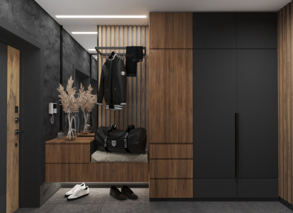 Гостиная, кухня, прихожка