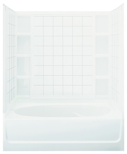 Accord Tile Bath And Shower Kit Left Hand Drain White 36 X60 X72 Sterling Ensemble 72 X36 X60 Vikrell Tub Shower