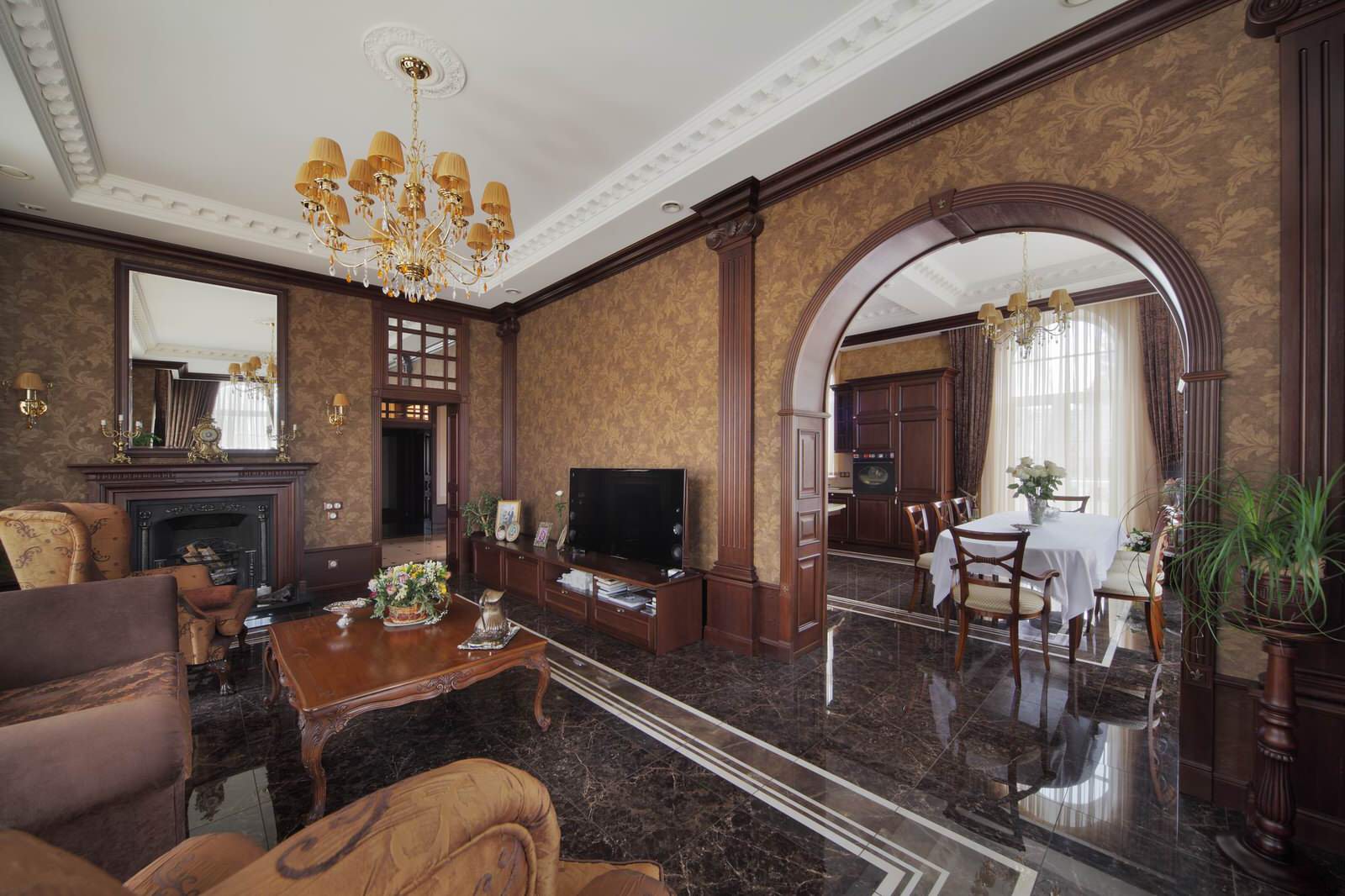 Интерьер коттеджа в поселке Палникс