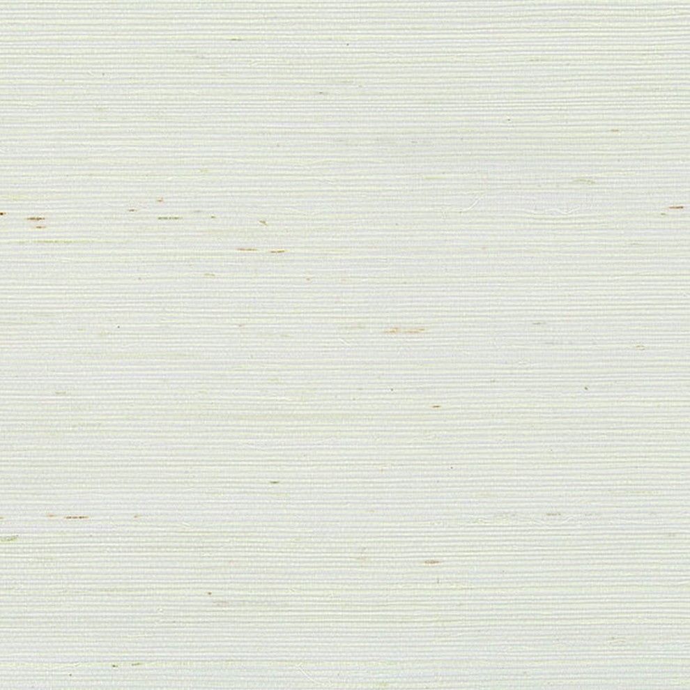 Decorator, Grasscloth Texture Wallpaper White Roll