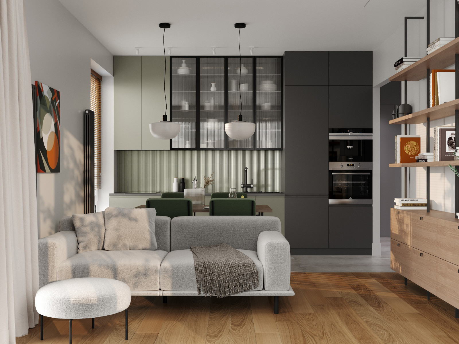 Интерьер квартиры 70 м2 в ЖК NOW