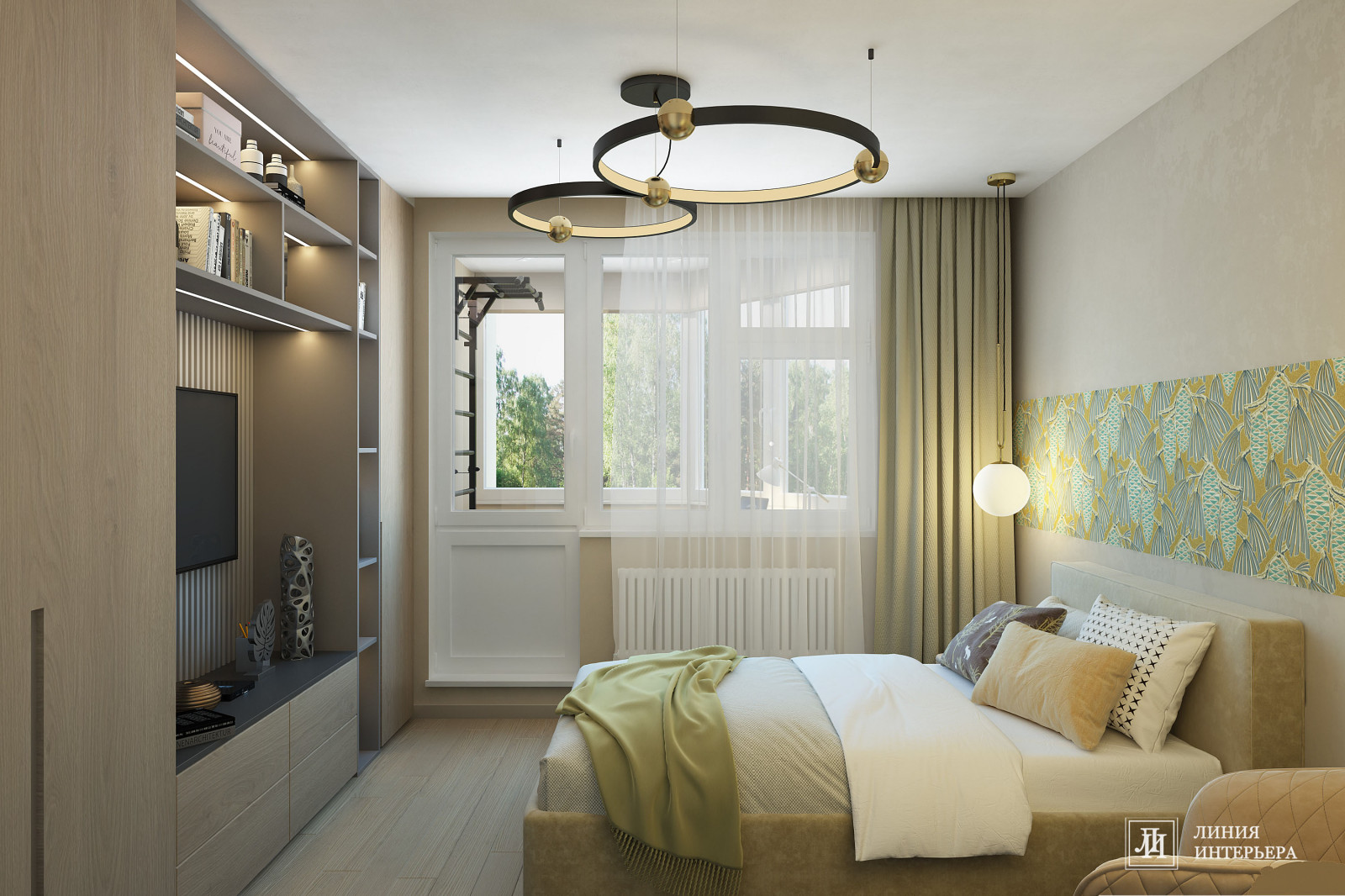 Дизайн спальни подростка в доме П44