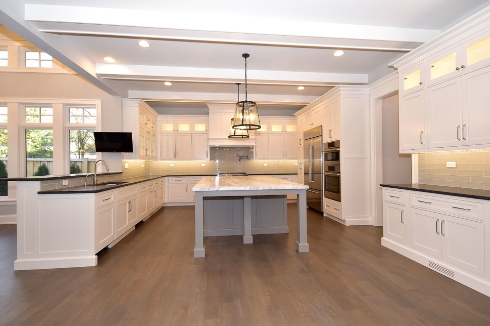Kitchen - transitional kitchen idea in Chicago