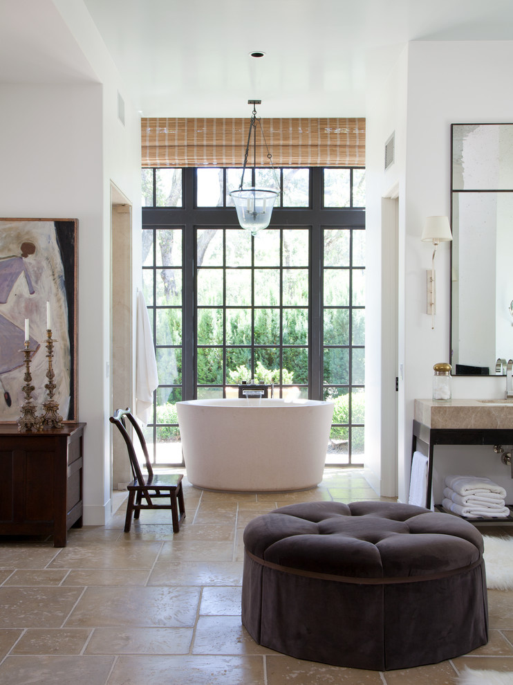 Inspiration for a mediterranean bathroom in San Francisco.