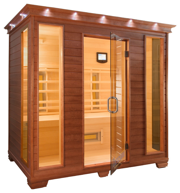 Premium Infrared Health Sauna, Aspen Wood, 4Person Scandinavian