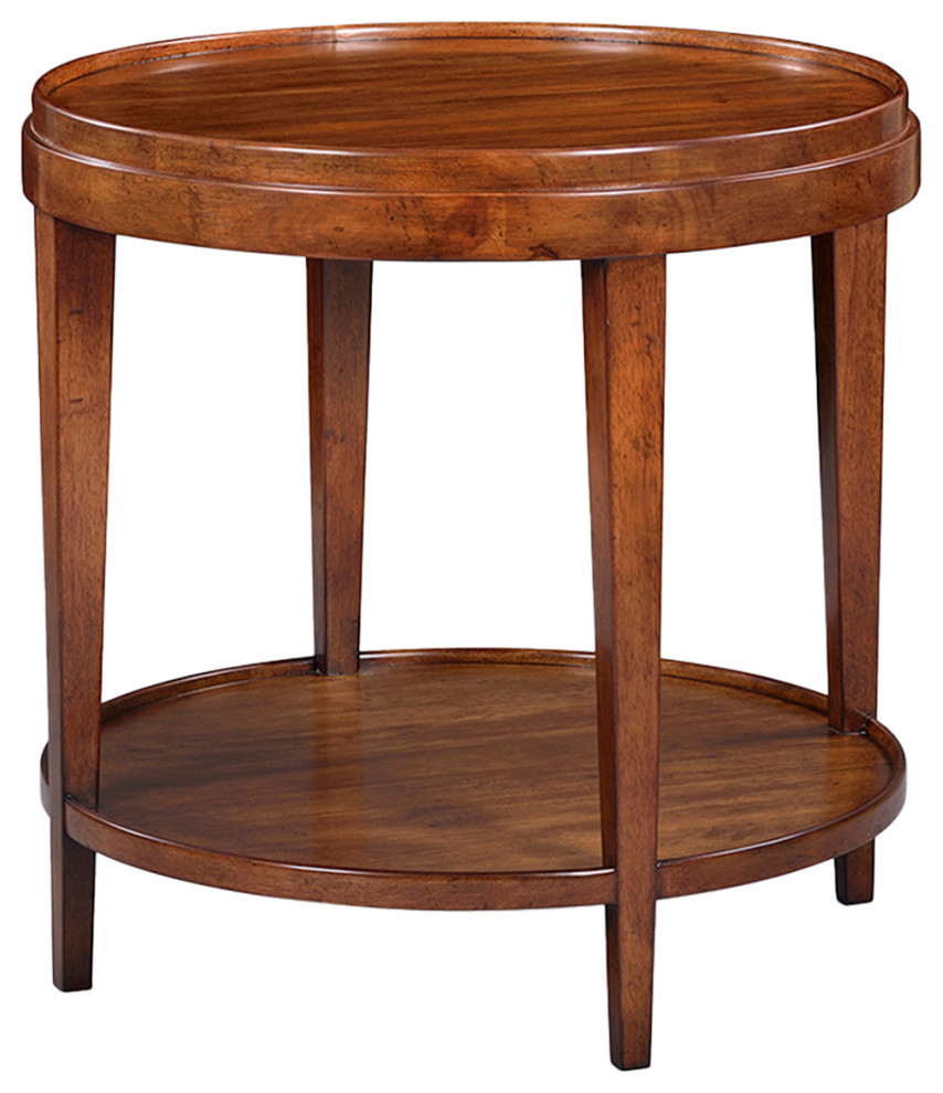 Classic Round End Table Transitional Side Tables And End Tables
