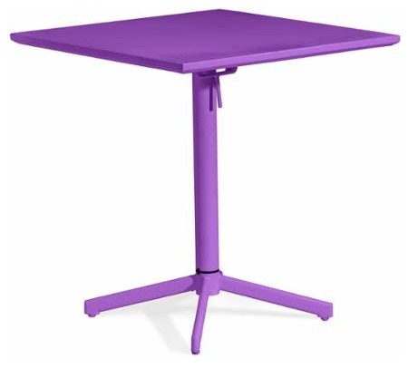 Zuo Big Wave Folding Square Table in Purple