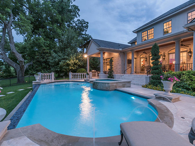 Design ideas for an expansive victorian swimming pool in Austin.
