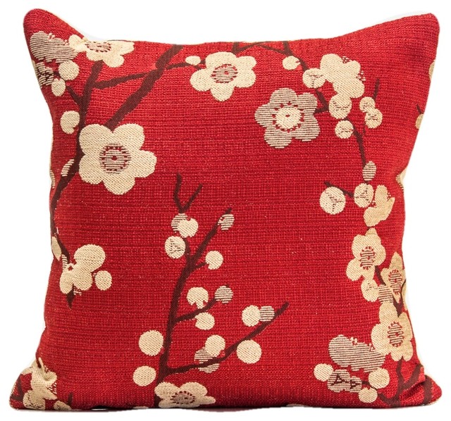 red throw pillows for bed