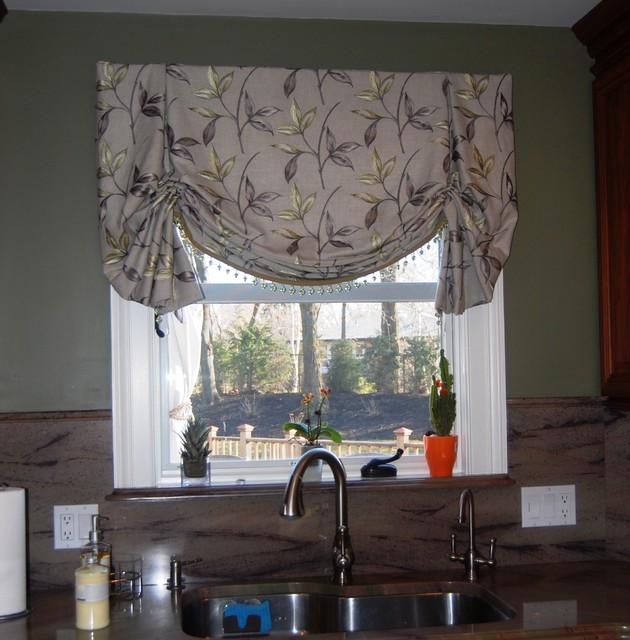 Drapes And Soft Treatments Traditional Kitchen Boston By Shades In Place Houzz Uk