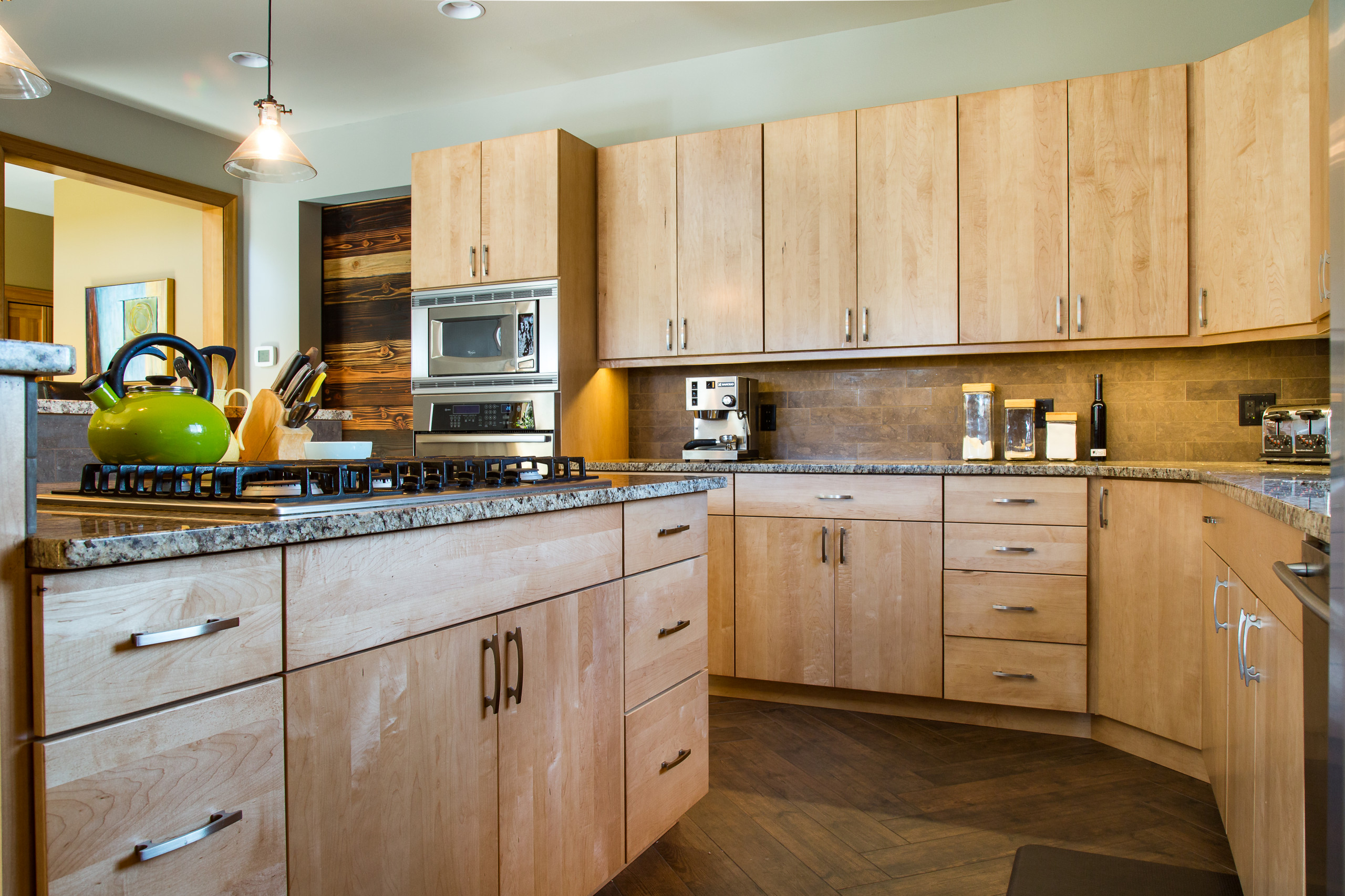 Natural Hues in Rustic Transitional Kitchen