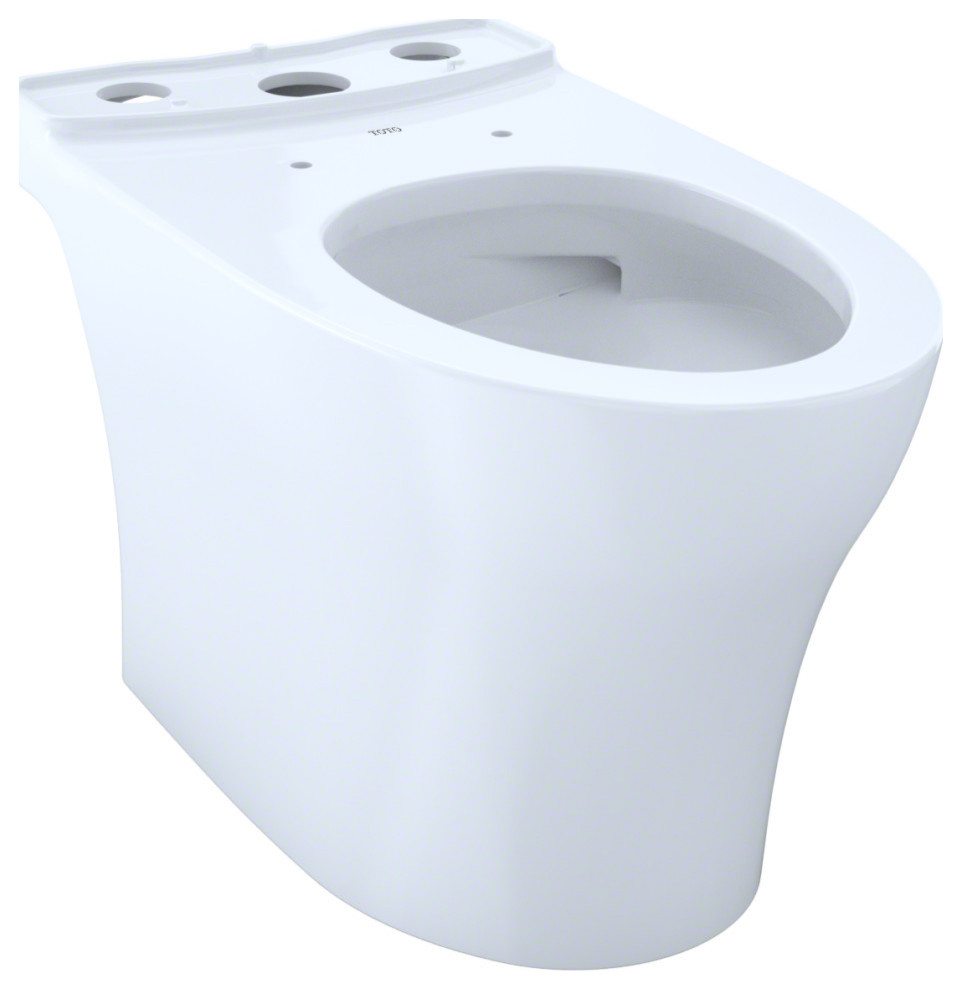 Toto Aquia IV Elong Skirted Toilet With CeFiONtect Cotton White