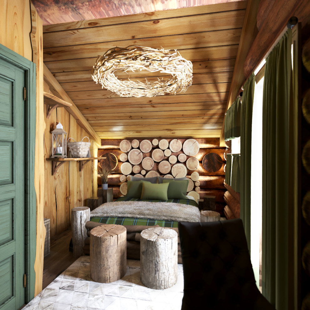 Гостевой деревянный домик, 2 этажа,