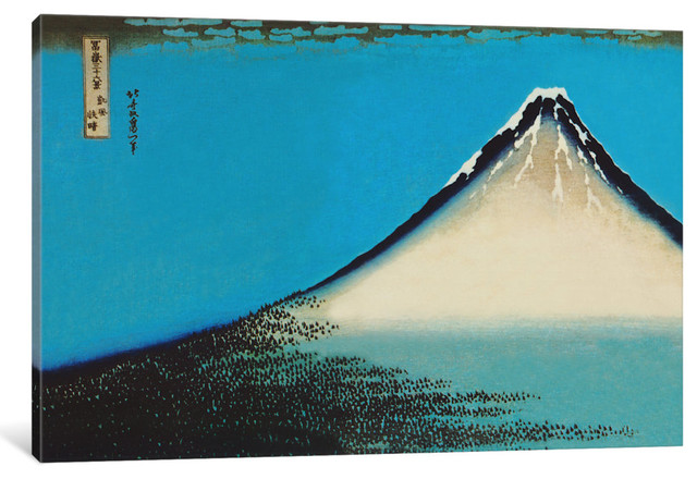 "Mount Fuji" by Katsushika Hokusai, Canvas Print, 26"x18"