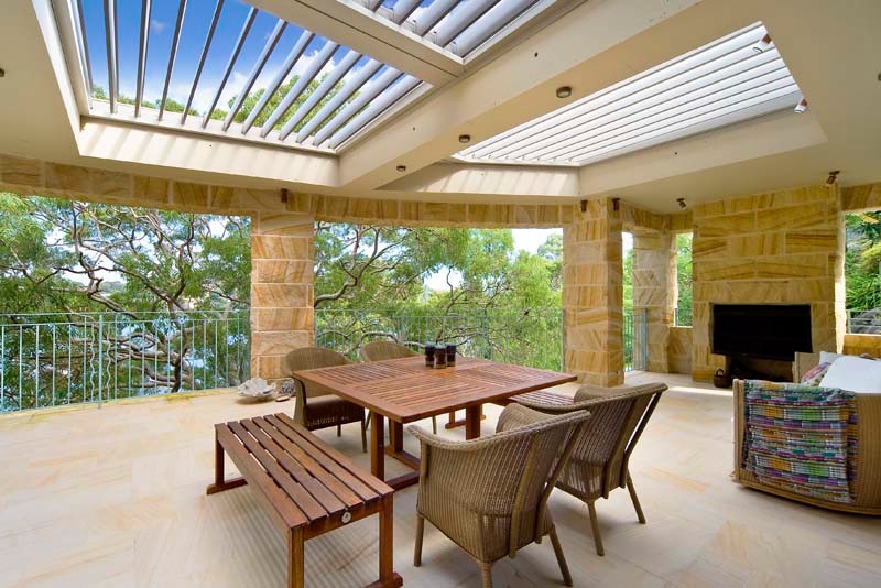 This is an example of an eclectic patio in Sydney.