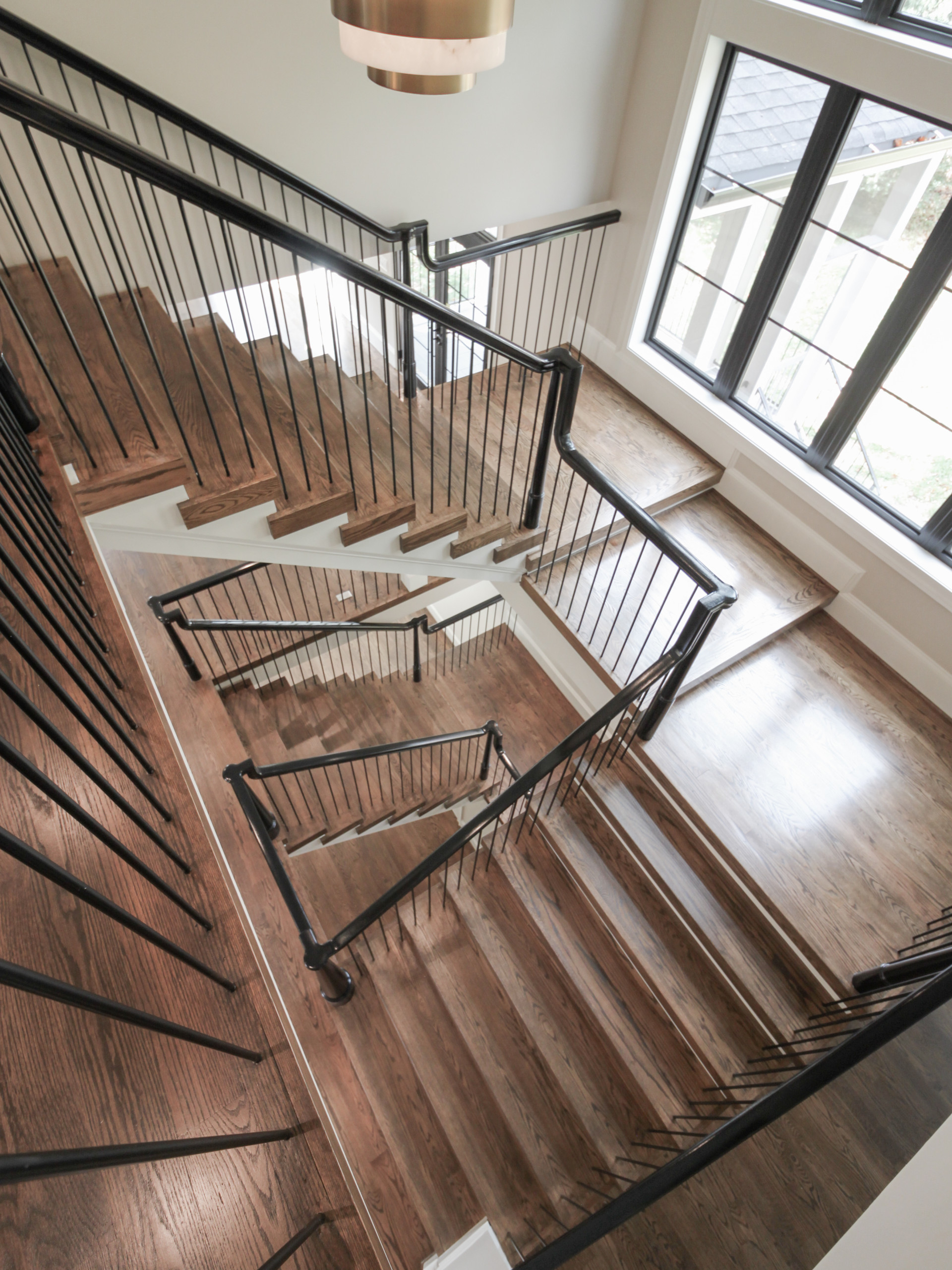 89_Eclectic and Edguy Staircase in French Contemporary Residence, McLean VA 2210
