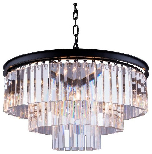 Elegant Lighting Sydney 9Light Crystal Chandelier Elegant Lighting Sydney 9Light Crystal Chandelier