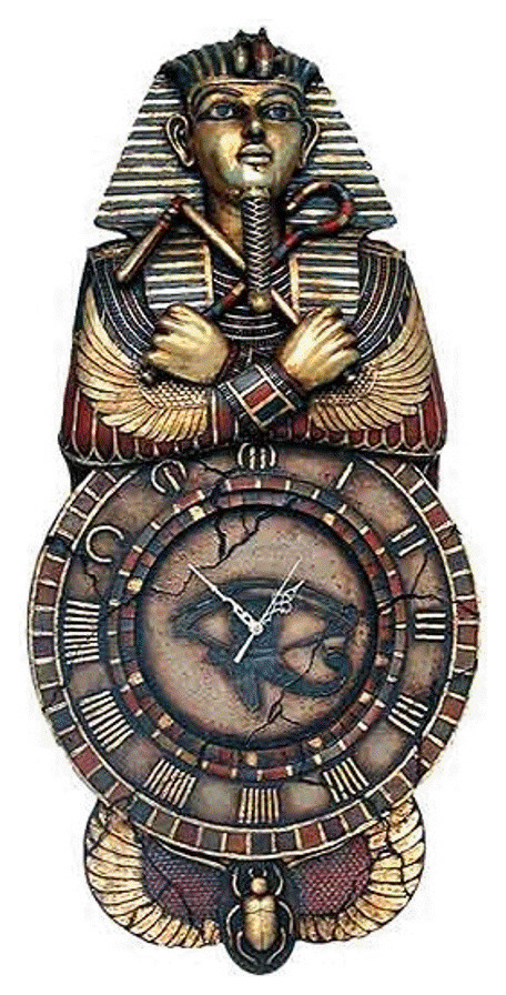 Egyptian Wall Clock, 40"H