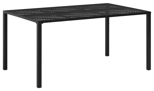 Vidaxl Outdoor Dining Table Steel 59 1 Mesh Garden Patio Kitchen Vidaxl Outdoor Dining Table Steel 59 1