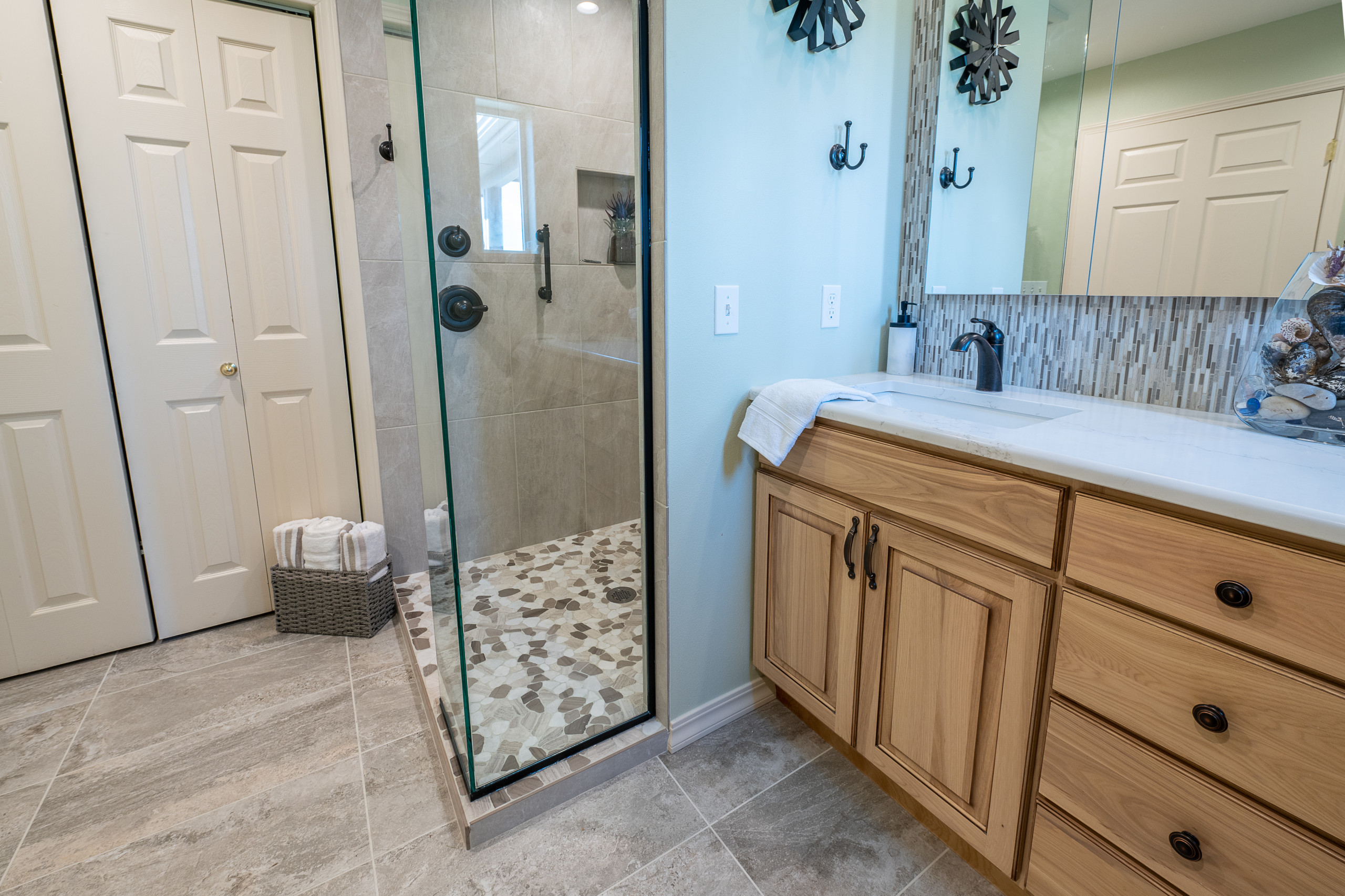 Transitional  Bathroom remodel
