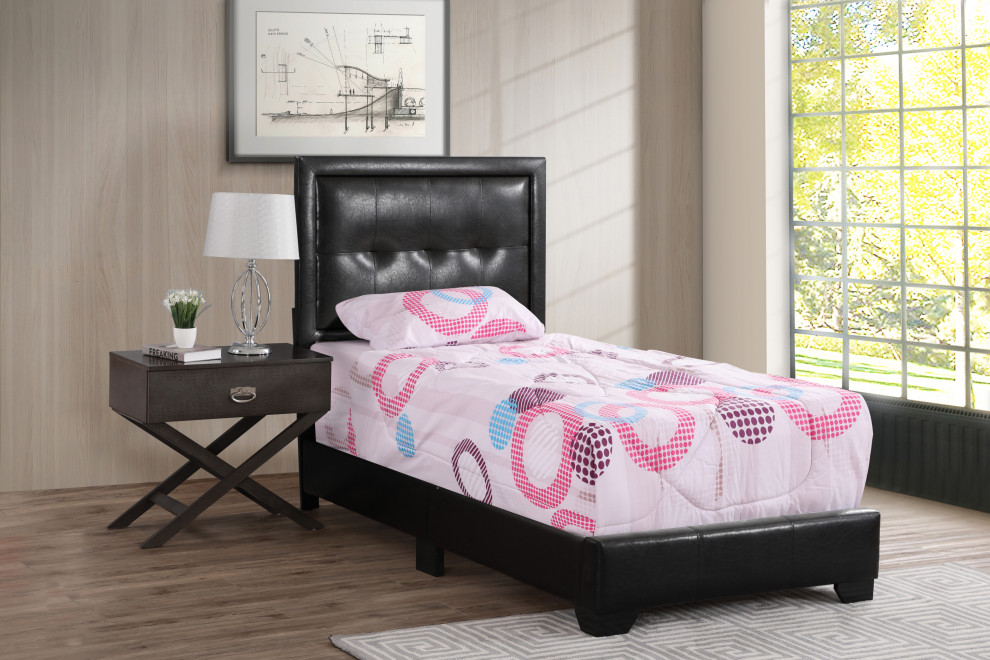  Bed, Black, Full, Twin - Transitional - Platform Beds - by Glory ...
