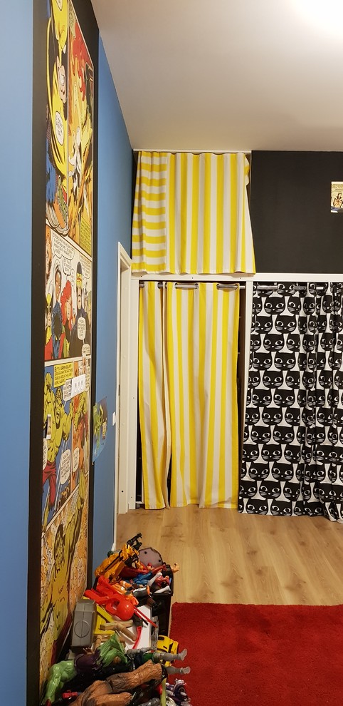 Inspiration for a mid-sized contemporary kids' room in Other.