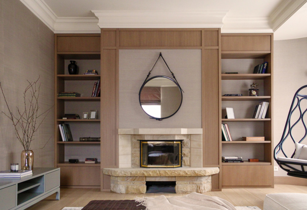 Библиотека в загородном доме