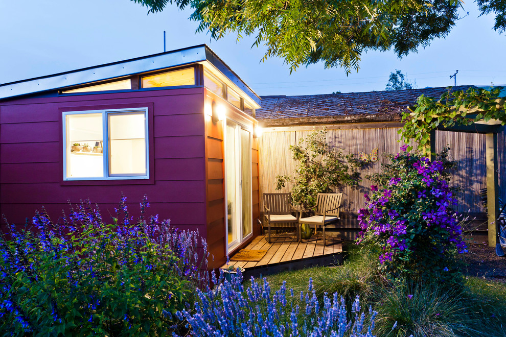 Inspiration for a small modern detached guesthouse remodel in San Francisco