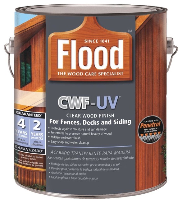 Flood Cedar Tone Cwf-Uv Oil Based Exterior Wood Finish,1 Gallon 