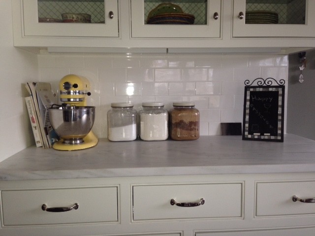 Inspiration for a transitional kitchen remodel in New York