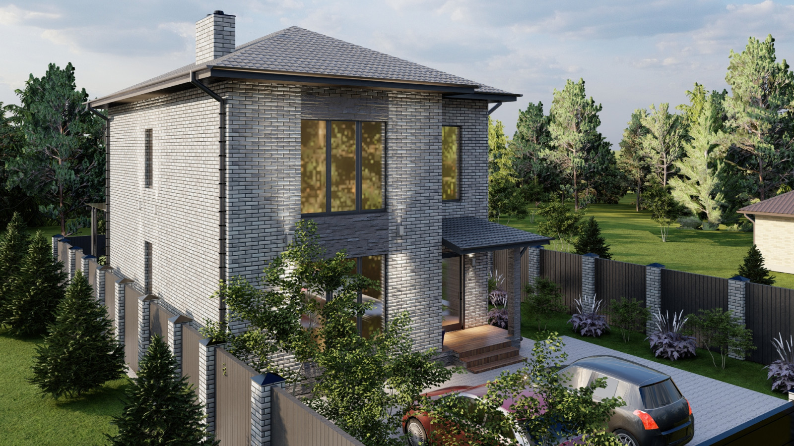 Проект двухэтажного дома 160 квм