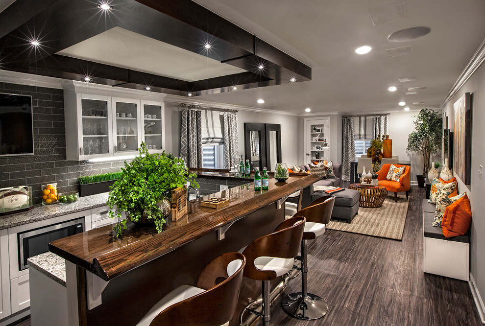 Contemporary Basement - Contemporary - Basement - Chicago