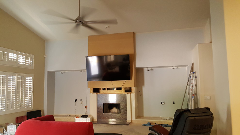 Help gray paint looks blue and purple