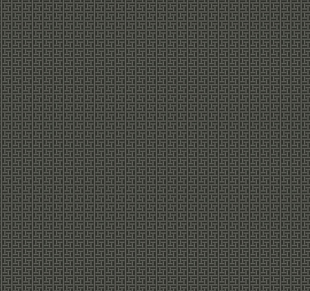 York Wallcoverings FB1433 Florence Broadhurst Oriental Filigree Wallpaper Black, 27.000