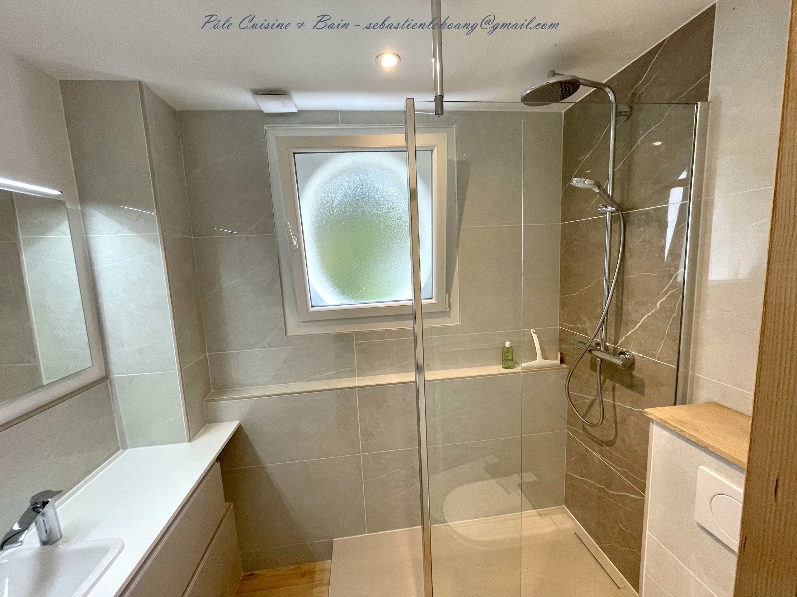 Salle de bain devenue salle d'eau