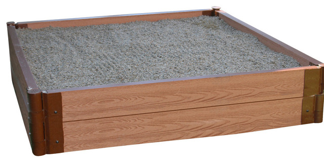 One Inch Series 4ft.x4ft.x11" Composite Square Sandbox Kit - Traditional -  Sandboxes And Sand Toys - by Frame It All(TM) | Houzz
