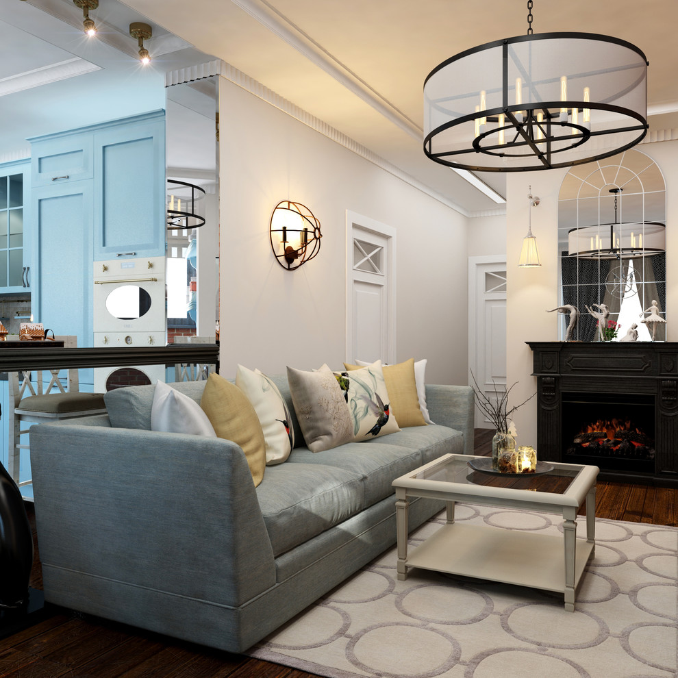 Дизайн квартиры в стиле фьюжн