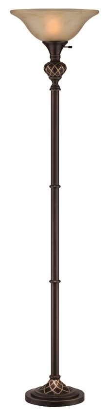 Lite Source Torchiere Lamp Two Tone, Plymouth Bronze Mica Shade Torchiere Floor Lamp