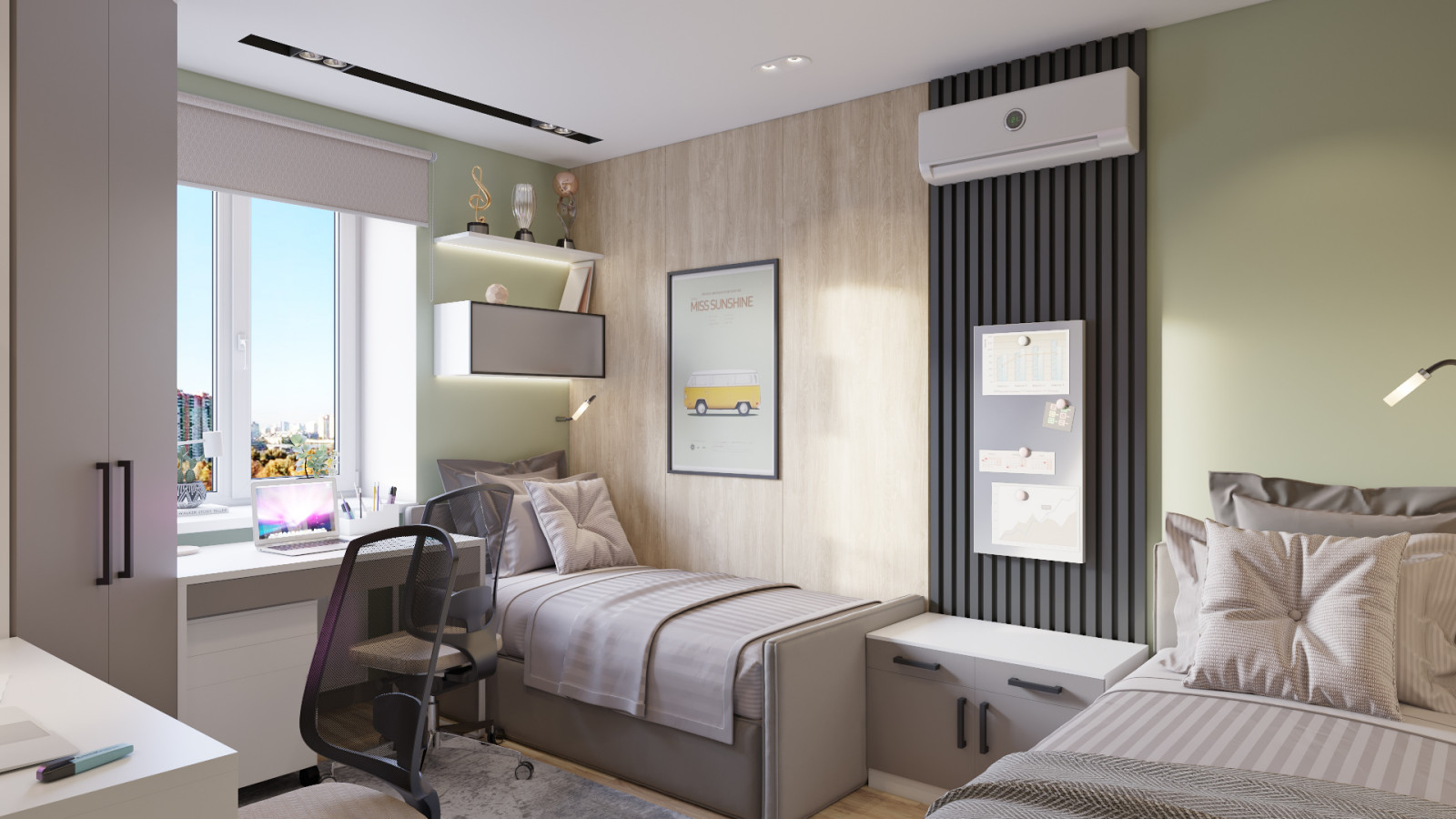 Дизайн трехкомнатной квартиры Днепр