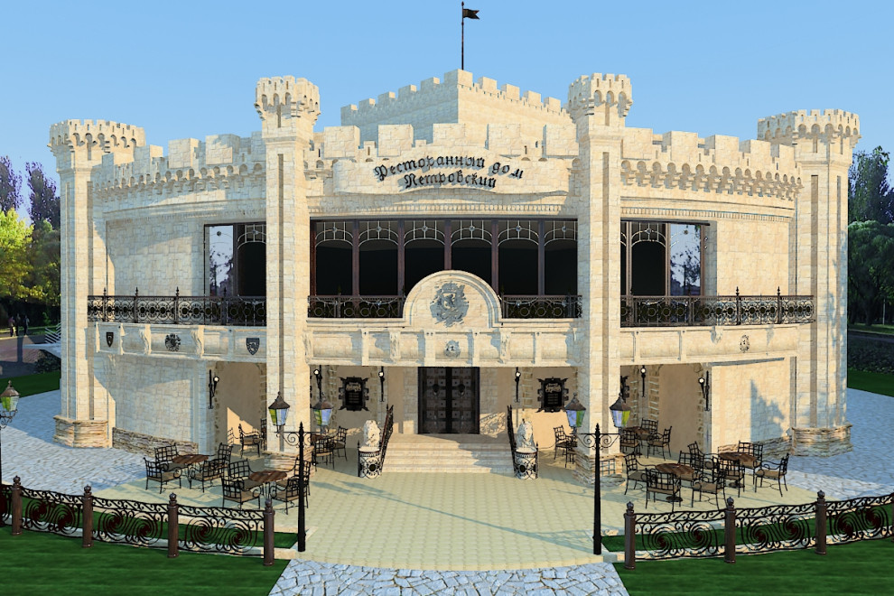 Фасад ресторанного дома Петровский (лихие 2009-10е)