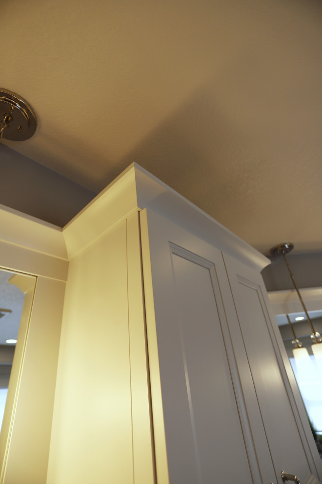 Transitional home design photo in Denver