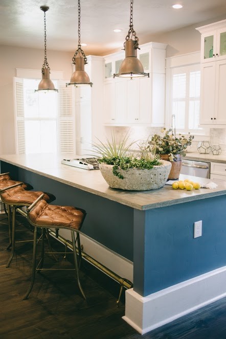 Example of a mountain style kitchen design in Orange County
