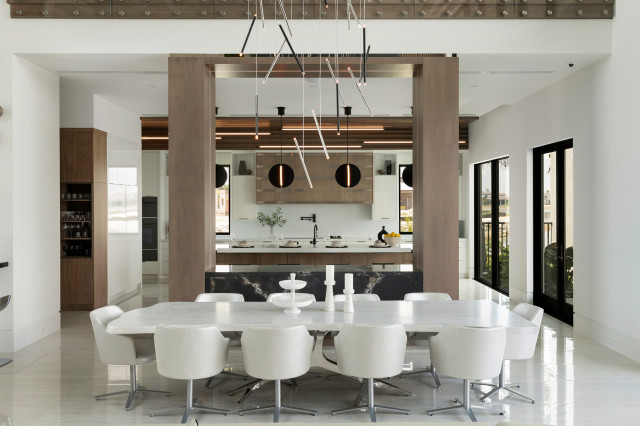 Miromar Lakes contemporary-dining-room