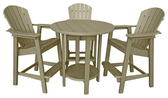 Phat Tommy Outdoor Pub Table Set, Bar Height Patio Dining Set, Weather