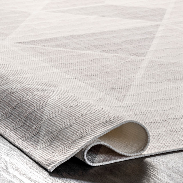 Diamond Tile Rug nuLOOM Marielle Diamond Tiles Machine Washable Runner Rug, 4'x6 ...