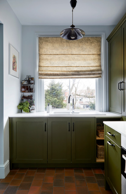 Victorian flat kitchen remodelling in Eltham rustic-kitchen